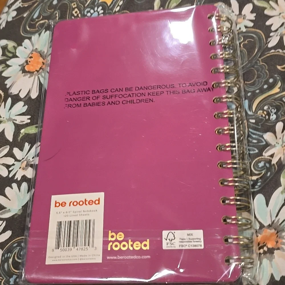 ❤️10/$13 New Yellow 'Trust the Journey' Spiral Notebook